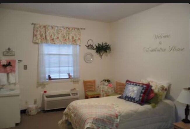 Example private bedroom interior at Mountbatten House